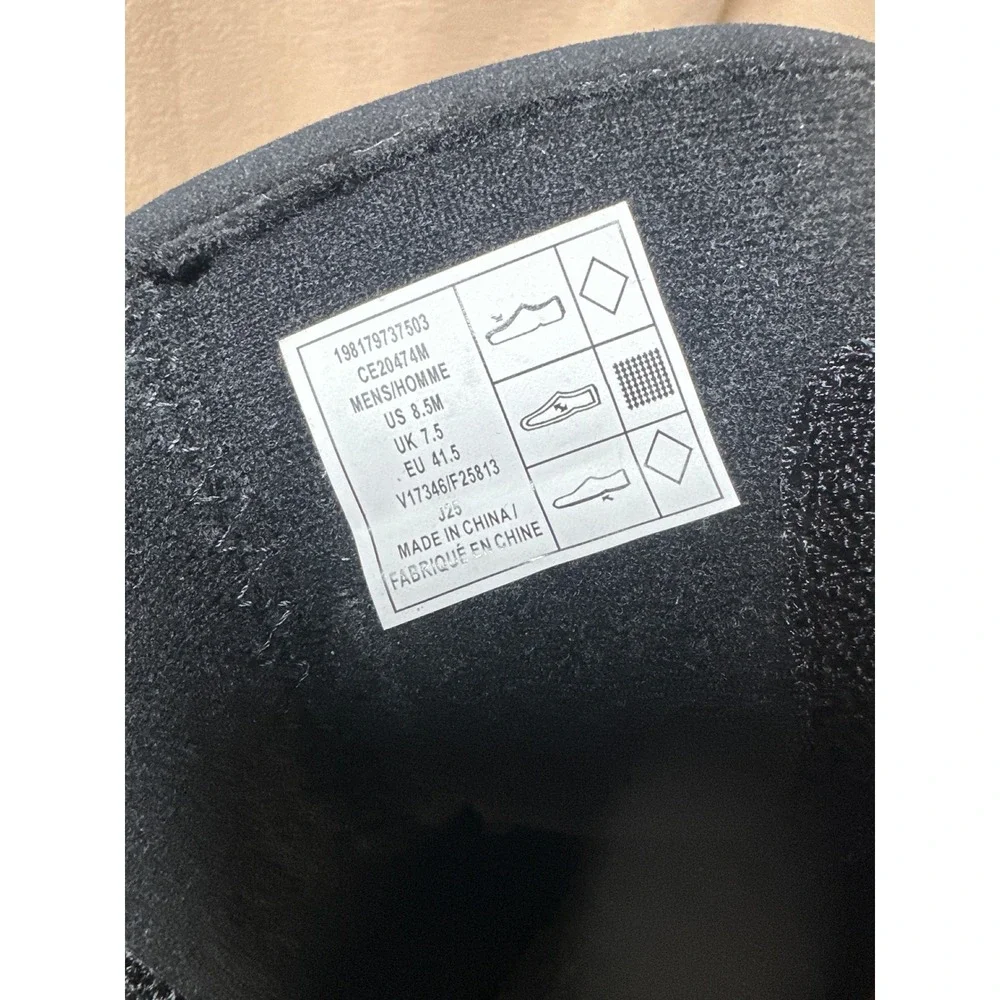 Lands End Expedition Waterproof Puffer Snow Winter Boots Black Mens 8.5 Slip On
